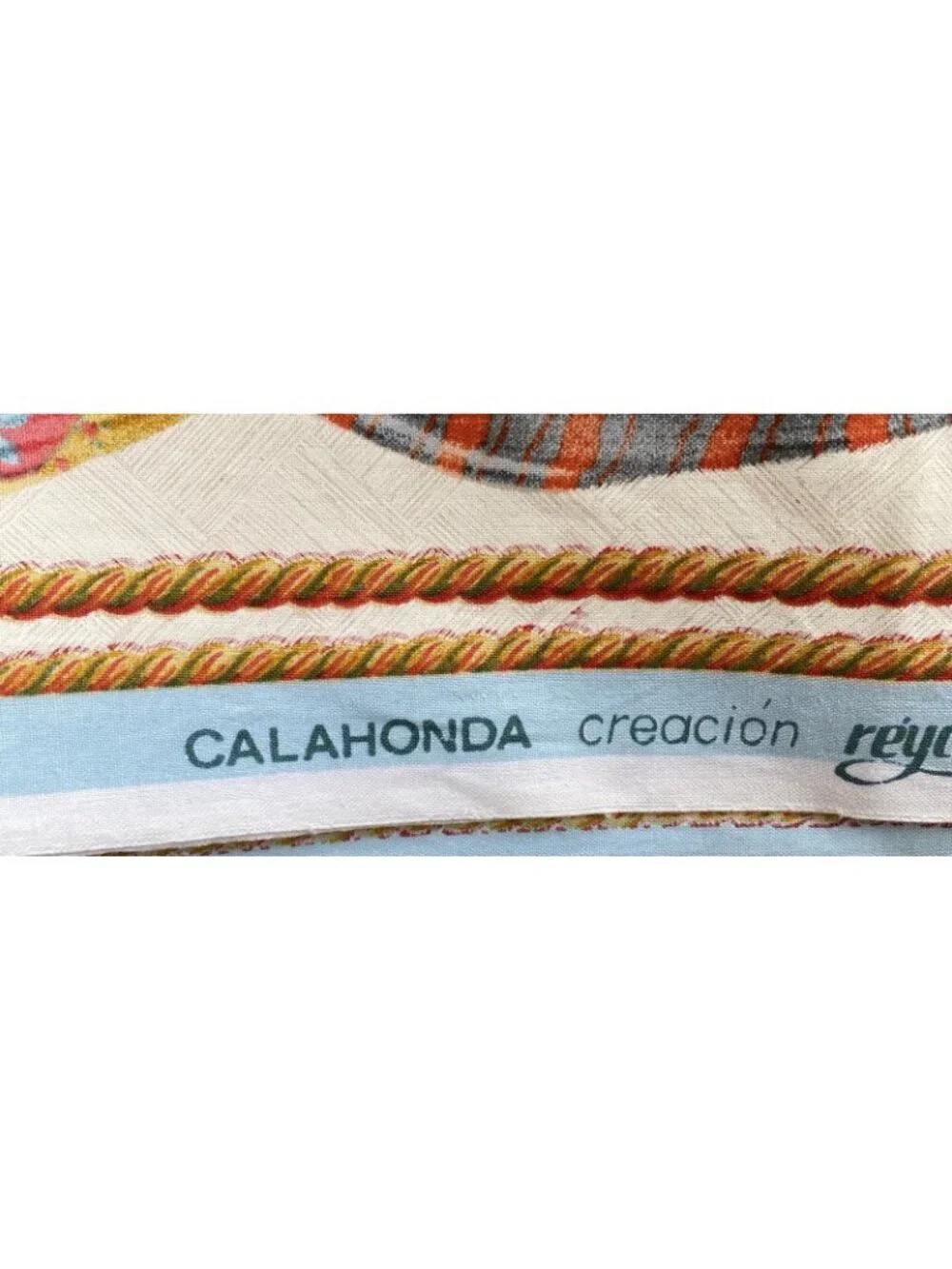 Calahonda Creacion Reycol Barcelona Drapery Pillow Fabric  82” L X 62” W